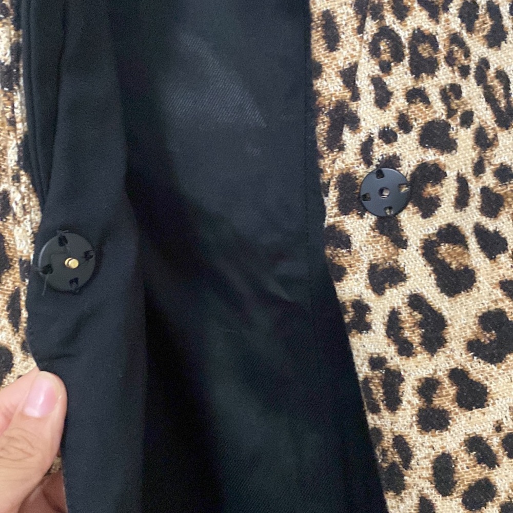 Zara Basics Polyester Cheetah Print Coat - image 4